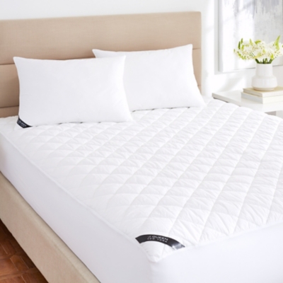 J.Queen New York Regal Waterproof Mattress Pad, White, rollover