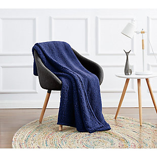 Experience sleeping on a cloud with this sherpa throw blanket. This soft and fluffy throw will elevate any sleeping experience with its faux sherpa fabric. Offered in a variety of colors, this throw blanket will accentuate any room beautifully while providing extra comfort and warmth.Made of polyester | Machine-washable; wash in appropriate size equipment to avoid damage | Imported