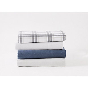 These soft flannel sheets will keep you warm and comfortable, reminding you of your favorite flannel shirt on a crisp fall or winter night. Solid colors allow this set to coordinate with a variety of bedroom themes.Set includes 2 pillowcases, flat sheet and fitted sheet with 13" pocket to fit up to a 15" deep mattress | Made of 100% cotton | Machine-washable; wash in appropriate size equipment to avoid damage | Imported