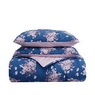 The Farmhouse by Rachel Ashwell Signature Savannah Dusk Twin/Twin XL 2 Piece Comforter Set, Blue/Pink, large