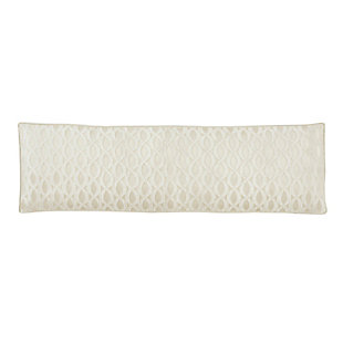 J. Queen New York La Boheme Ivory Bolster Decorative Throw Pillow, , large