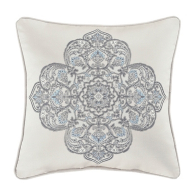 Emery Decorative Throw Pillow in Sea Foam 18 Square by J by J Queen New York