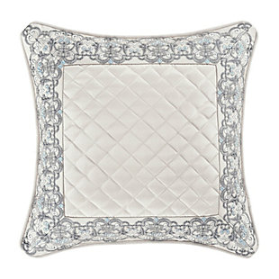 J. Queen New York Adagio 18" Square Embellished Decorative Throw Pillow, , large