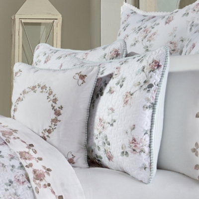 Rosemary Blush Floral Comforter Bedding by Royal Court