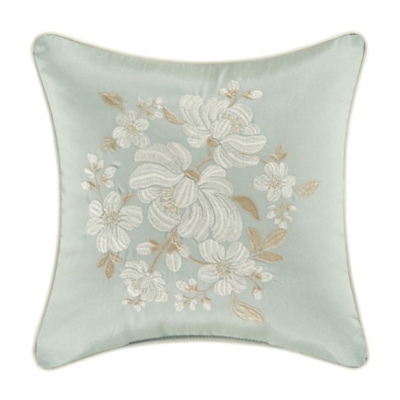 "Royal Court Spring Garden 16" Square Decorative Throw Pillow", Spa