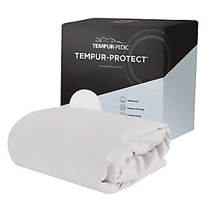 Tempur-Protect Queen Mattress Protector, White, large