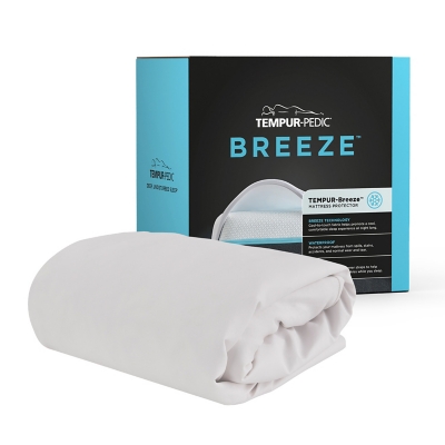 Tempur-Protect Breeze Queen Mattress Protector, White, large
