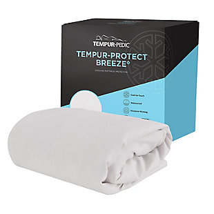 Tempur-Protect Breeze Queen Mattress Protector, White, large