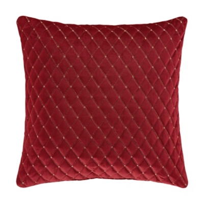 J. Queen New York Grandeur Crimson 20" Square Decorative Throw Pillow, , large