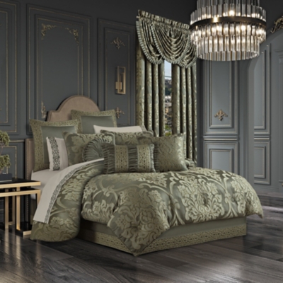 J. Queen New York Santino 4 Piece Comforter Set, Jade, large