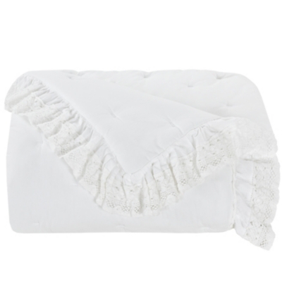 Piper & Wright Samantha Quilt, White, rollover