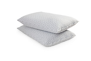 Cannon Charcoal Knit Jumbo 2 Pack Pillow Set, , large