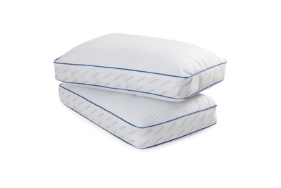 Cannon Microfiber Gusset Extra Firm Pillow 2 Pack Extra Firm 3 Inch Gusset Jumbo 2 Pack Pillow, , rollover
