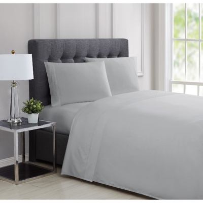Charisma 310 Thread Count 4 Piece Sheet Set, Gray, large