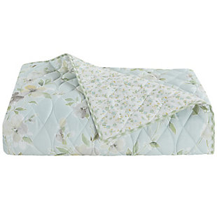 Piper & Wright Cassia Quilt, Duck Egg, large