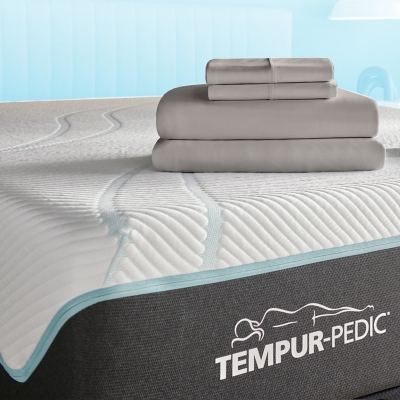 TEMPUR-breeze° Cooling Sheet Set- California King, Graphite, rollover