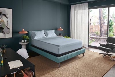 TEMPUR-ProAir™ Sheet Set- Split King, Sleepy Blue, rollover