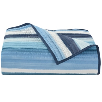 Royal Court Balboa Full/Queen 3 Piece Quilt Set, Blue, large