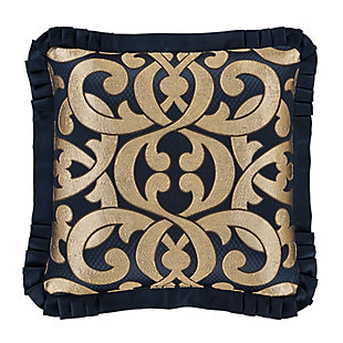 J.Queen New York Biagio 20" Square Embellished Decorative Throw Pillow, , rollover