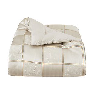 J.Queen New York Brando California King 4 Piece Comforter Set, Ivory, rollover