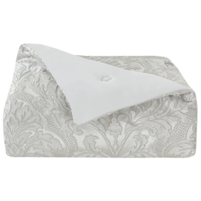 J.Queen New York Brunello Queen 4 Piece Comforter Set, Platinum, rollover