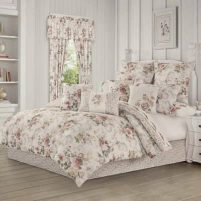 Royal Court Chablis Full 4 Piece Comforter Set, Rose Gold, large