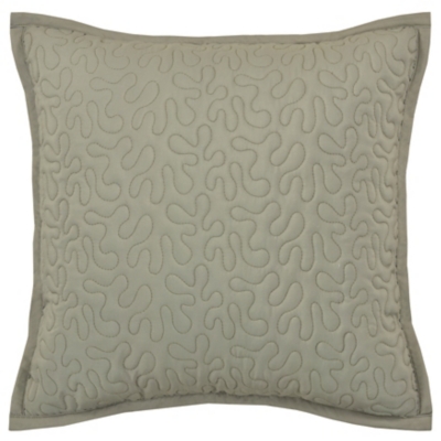 Royal Court Evergreen 16" Square Quilted Decorative Throw Pillow, , large