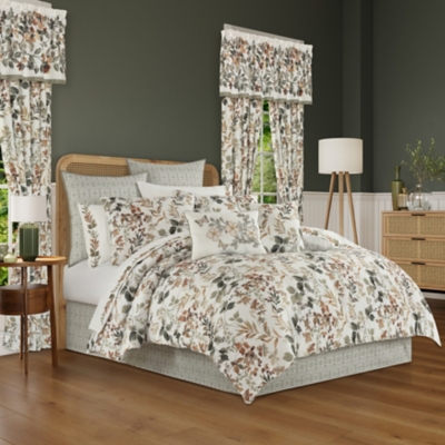 Royal Court Evergreen Full 4 Piece Comforter Set, Sage, large