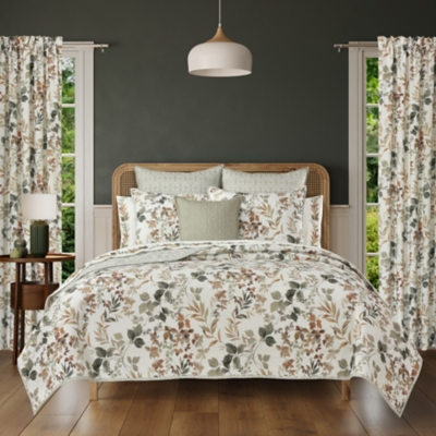 Royal Court Evergreen Full/Queen 3 Piece Quilt Set, Sage, large
