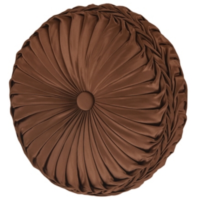 J.Queen New York La Boheme Tufted Round Decorative Throw Pillow, , large