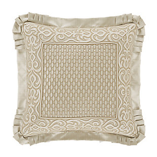 J.Queen New York Lazlo 20" Square Embellished Decorative Throw Pillow, , large