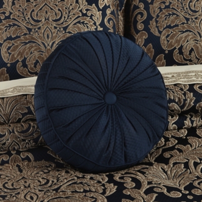 J.Queen New York Monte Carlo Tufted Round Decorative Throw Pillow, , rollover