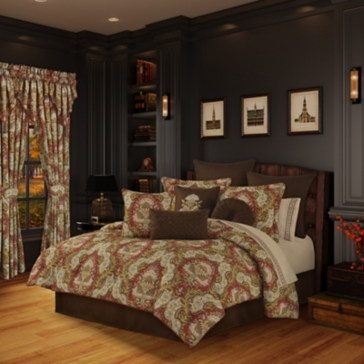 J. Queen New York Sayre Queen 4 Piece Comforter Set, Spice