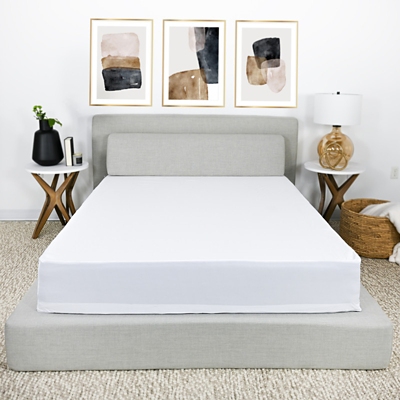 PROTECTEASE Luxury Zippered Full Mattress Protector, White, rollover
