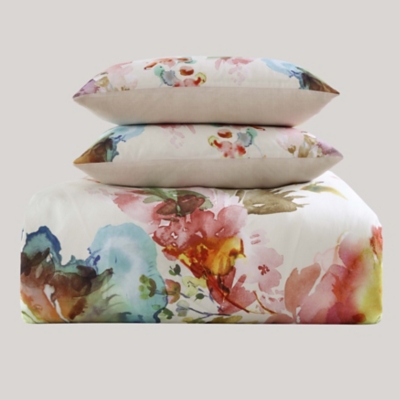 Bebejan® Antique Flowers 100% Cotton 5-Piece Reversible Comforter Set, White, rollover