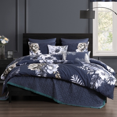 Bebejan® Delphine 100% Cotton 5-Piece Reversible Comforter Set, Blue, large