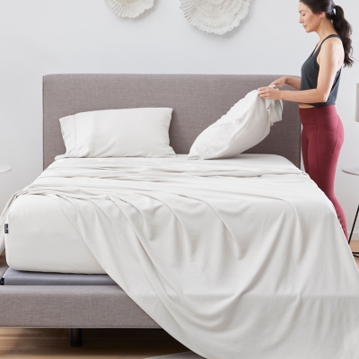 BEDGEAR Hyper-Linen King Sheet Set, Bright White, large