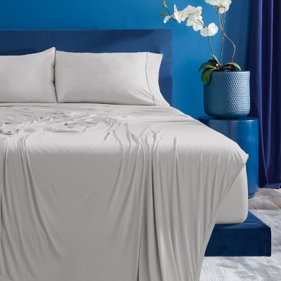 BEDGEAR Ver-Tex Split King Sheet Set, Light Gray, large
