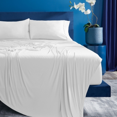 BEDGEAR Ver-Tex Queen Sheet Set, Bright White