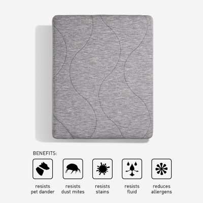 BEDGEAR Air-X® California King Mattress Protector, Gray, large