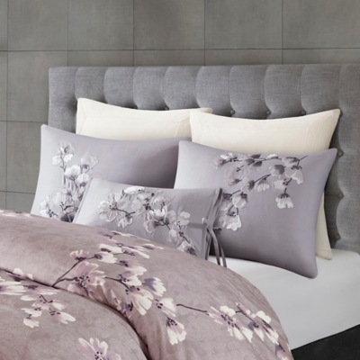 Sakura Blossom 12x20" Embroidered Oblong Decorative Pillow, , rollover