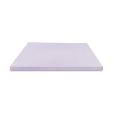 Bodipedic Essentials 3-Inch Infused Memory Foam Mattress Topper, Purple, large