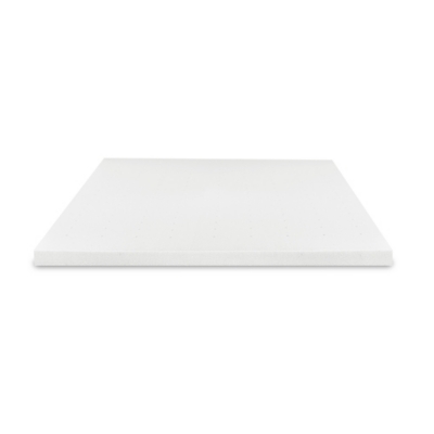 Bodipedic Essentials 3-Inch AdaptiFoam Responsive Memory Foam Mattress Topper, White, large
