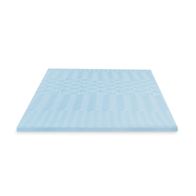 Bodipedic Essentials 2-Inch Gel-Infused Zoned Convoluted Memory Foam ...