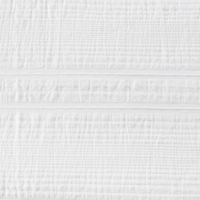 White Sand Brentwood King Sham, White, large