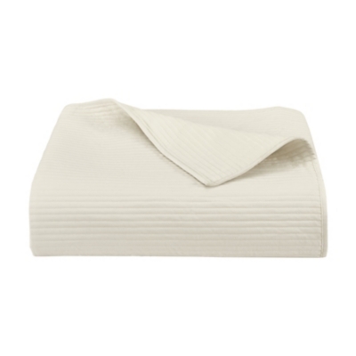 J. Queen New York Townsend Quilt Full/Queen 3 Piece Quilt Set, Ivory, rollover