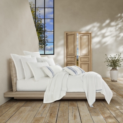 White Sand Brentwood Full/Queen Duvet Cover, White, rollover