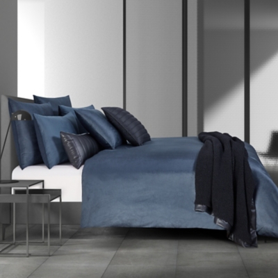Oscar Oliver Valencia Full/Queen Duvet Cover 3 Piece Set, Navy, rollover