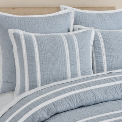 White Sand Beachwood King Sham, Sky Blue, rollover