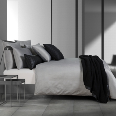 Oscar Oliver Valencia King/California King Duvet Cover 3 Piece Set, Silver, rollover